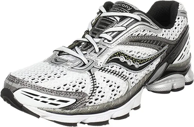 Saucony Men s ProGrid Paramount 3 White Silver Black UK 8.5